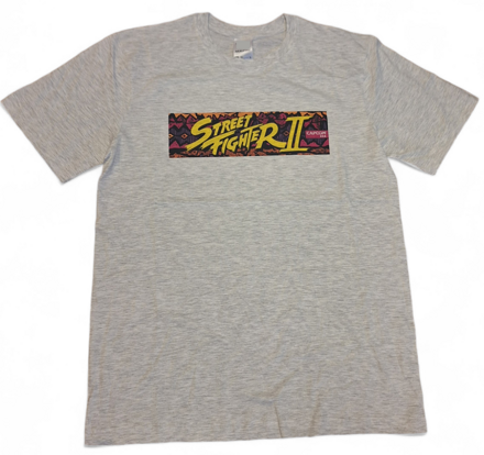 Street Fighter Retro tričko šedé
