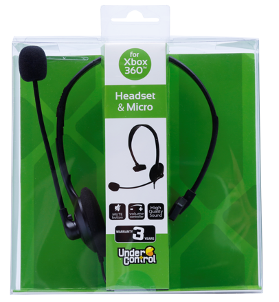 XBOX 360 Headset slúchadlá čierna