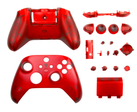 Sada červených dielov ovládača Xbox S/X